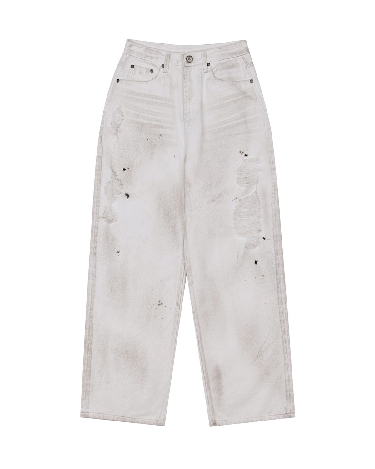 노 엑스트라 터치(NO EXTRA TOUCH) Dirty Detail White Denim / 25SPPT005WH
