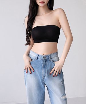 에어 인견 오프숄더 튜브 탑 87643