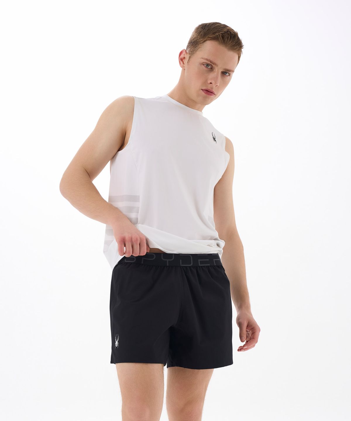 스파이더 언더웨어(SPYDERUNDERWEAR) 멀티 액티브 트렁크 로고밴드 블랙
