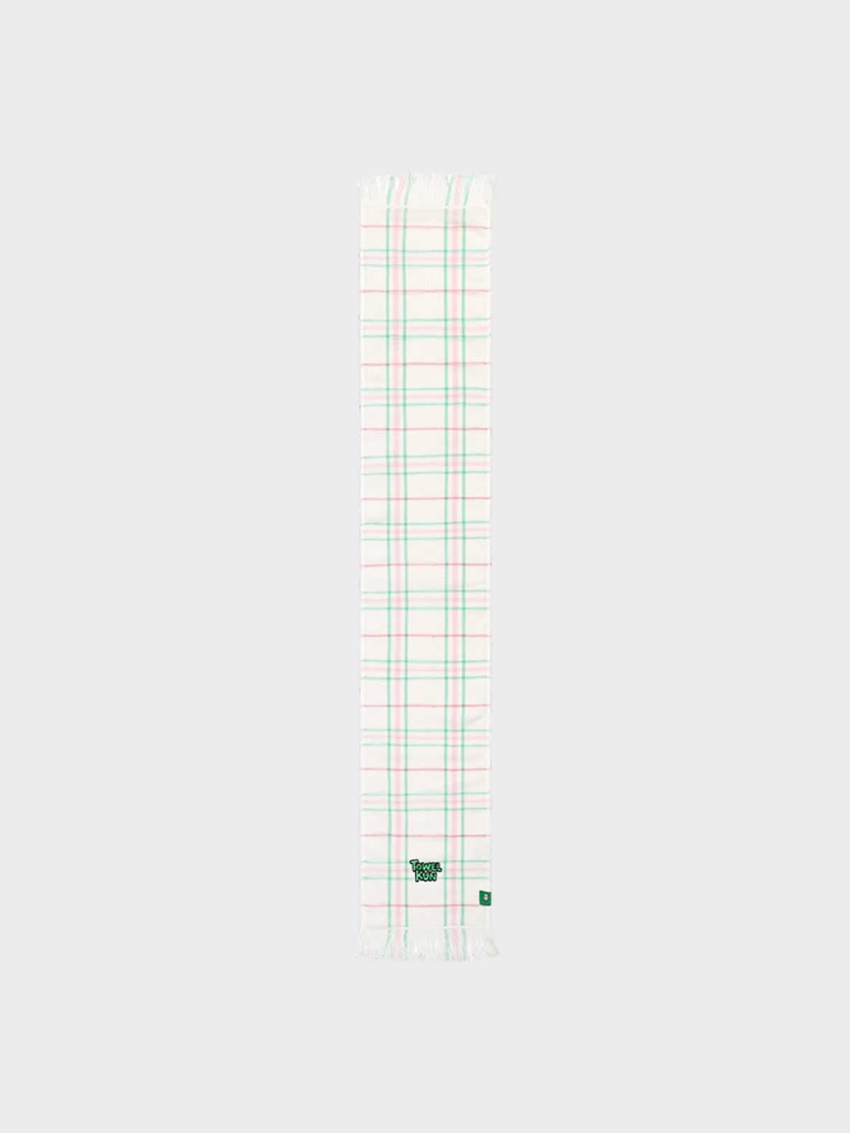 타올쿤(TOWELKUN) 스포츠타월 파스텔 체크 - 베이지 (1P)