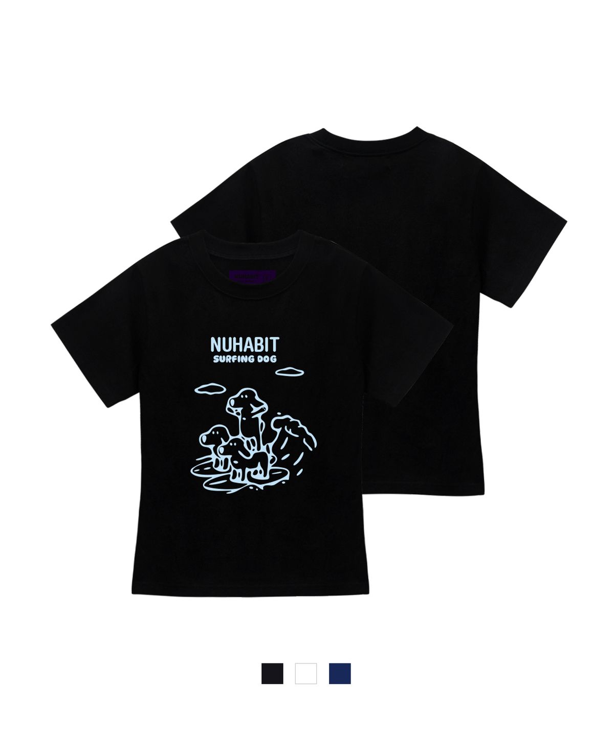 뉴해빗(NUHABIT) N/H SURFING DOG 슬림핏 반팔 티셔츠 (SFS2-5NH1338)