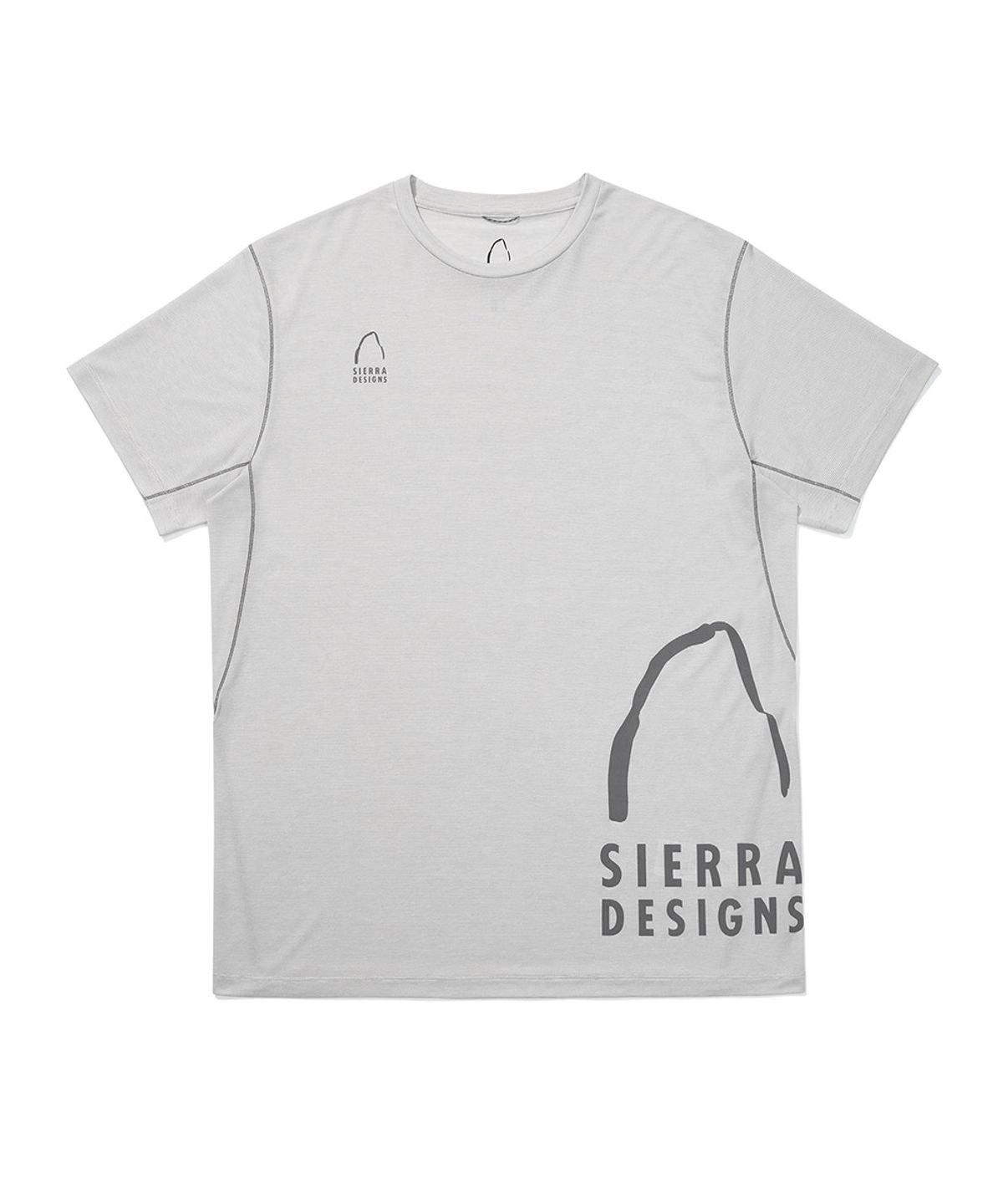 시에라디자인(SIERRA DESIGNS) 세락(SERAC) 폴라텍 델타 하프돔 반팔티셔츠 NATURAL GRAY