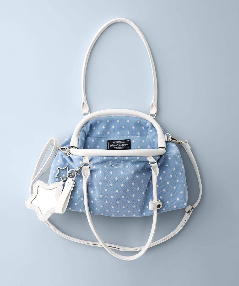 韓国 MUSINSA typeservice Dotted Bag MUSINSA | TYPESERVICE Ruffled Dotted Bag [Black]
