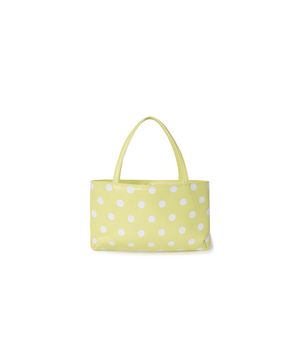 Dot tote bag_lime