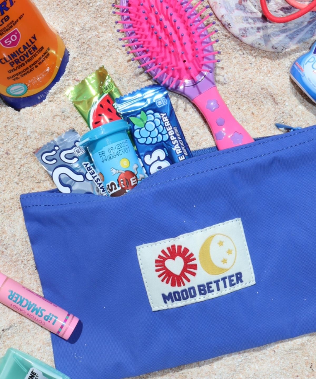 무드베러(MOODBETTER) LABEL POUCH BLUE