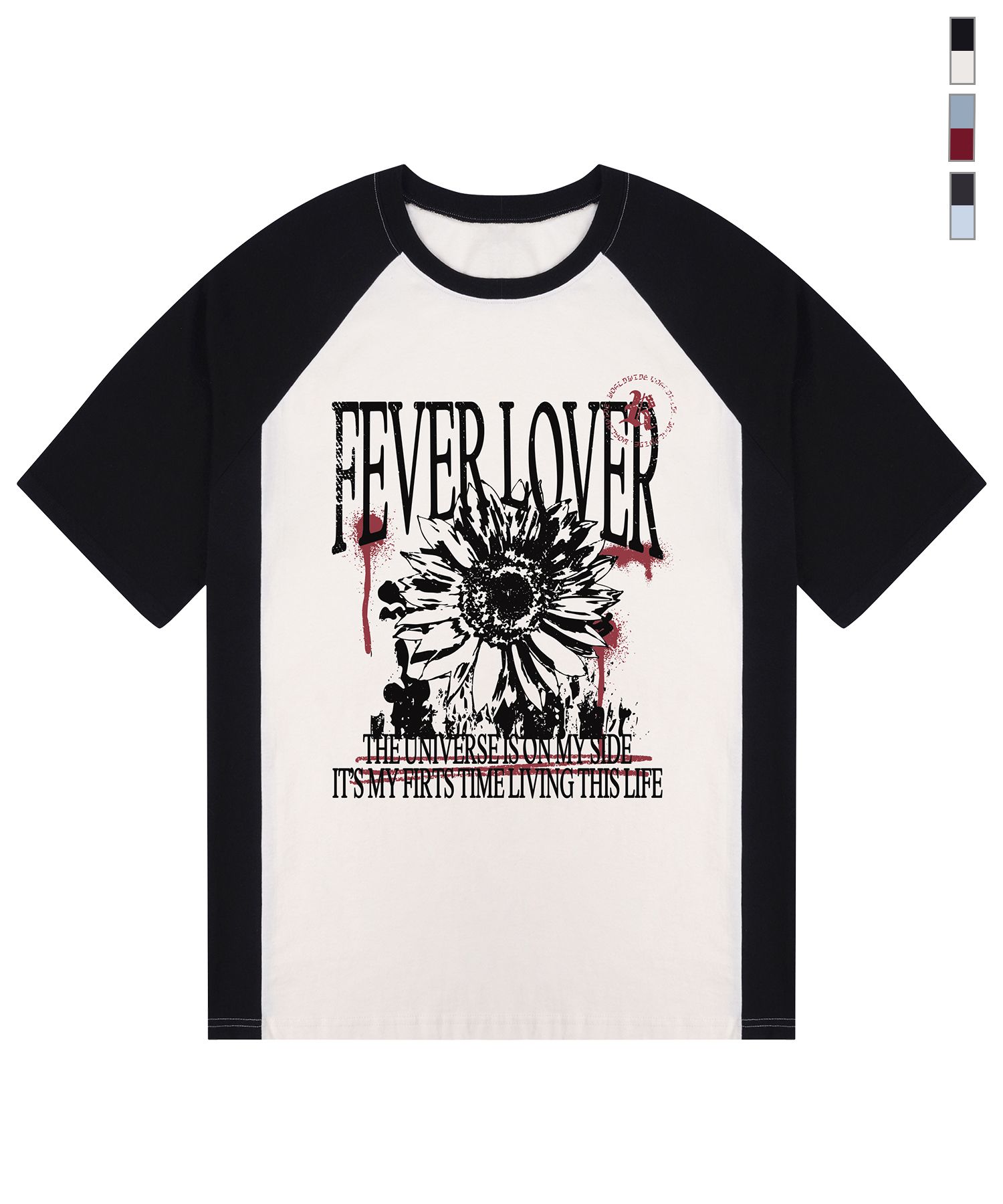 [GRAVER]25SS★韓国人気★FEVER LOVER RAGLAN SHORT SLEEVE TEE GRAVER]25SS☆韓国人気☆FEVER LOVER RAGLAN SHORT SLEEVE TEE