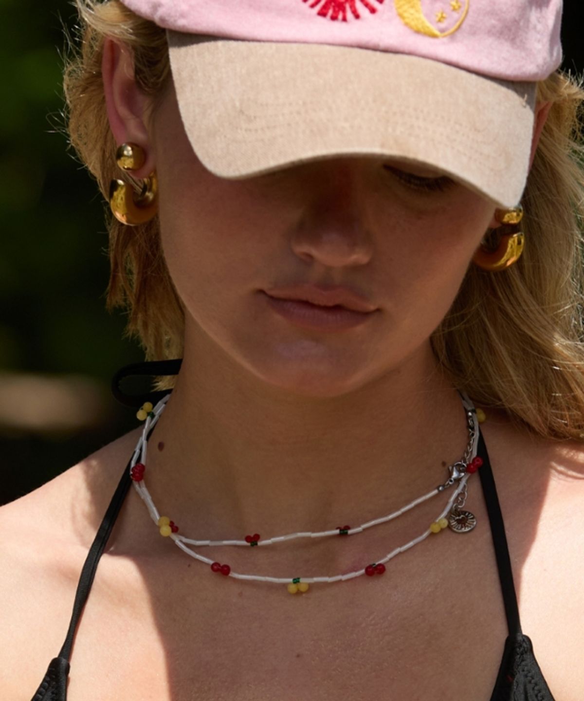 무드베러(MOODBETTER) CHERRY STONE NECKLACE MIX