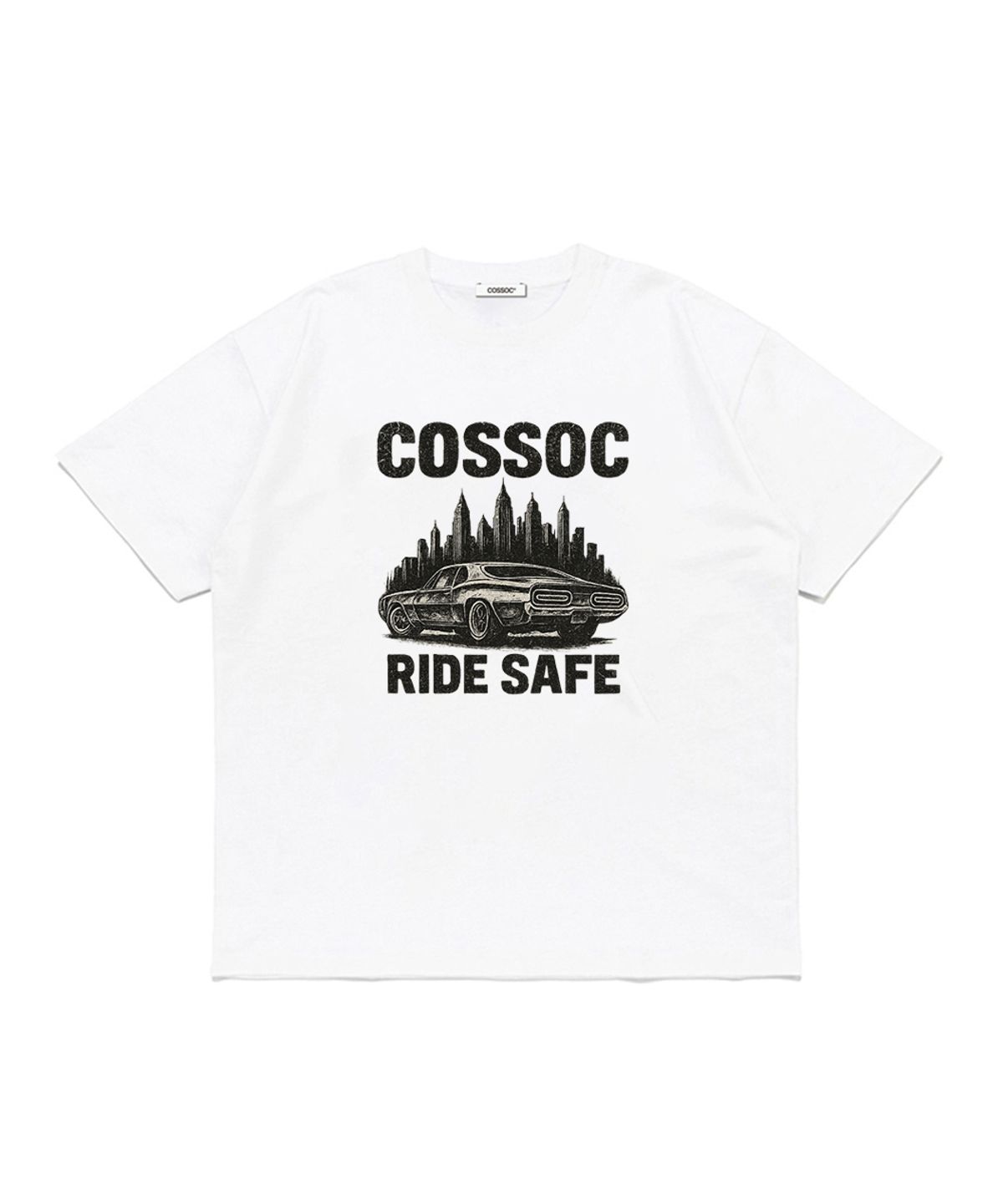 코소(COSO) 라이드 세이프 오버 티셔츠 (WHITE)