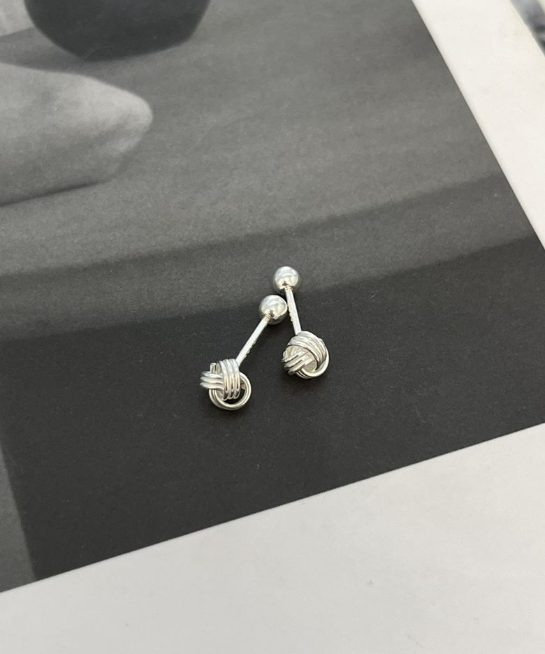 [BARADU 925] Knotted ball piercing (single)