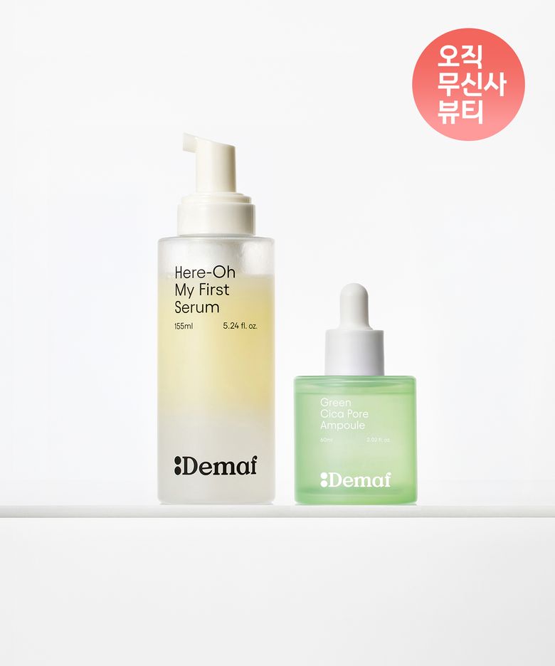 모공쫀쫀 첫걸음 세트(만능기초 155ml+그린 시카 포어 앰플 60ml)