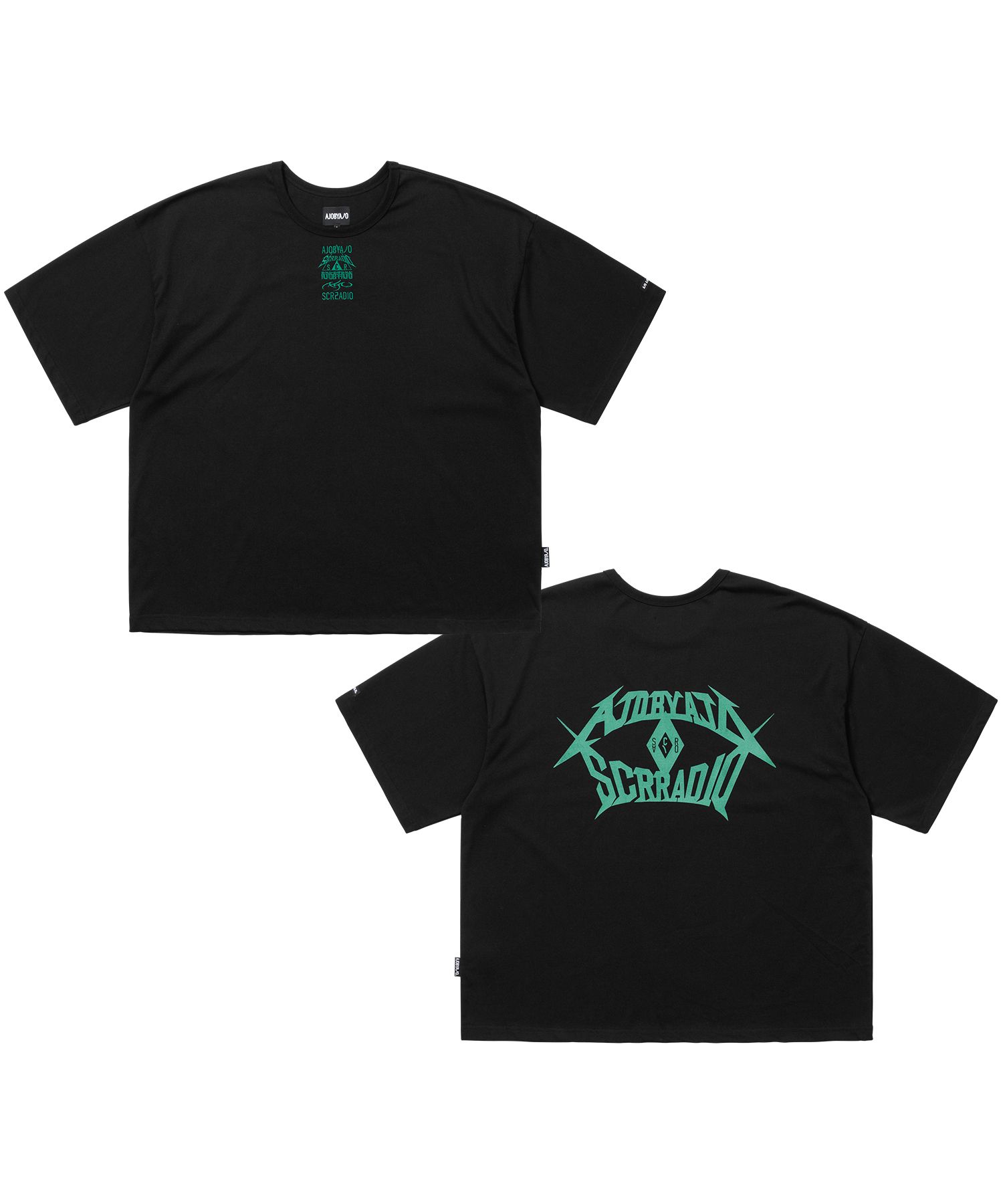【AJO AJOBYAJO】24SS★ [PBA] Smile AJO T-Shirt MUSINSA | AJOBYAJO SCR x AJOBYAJO Wide T-shirt [BLACK]