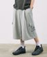 원턱 8부 썬스턴 버뮤다 카고팬츠 그레이