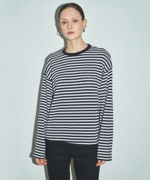 S/S 소프트 코튼 스트라이프 티셔츠_CTT348(화이트)