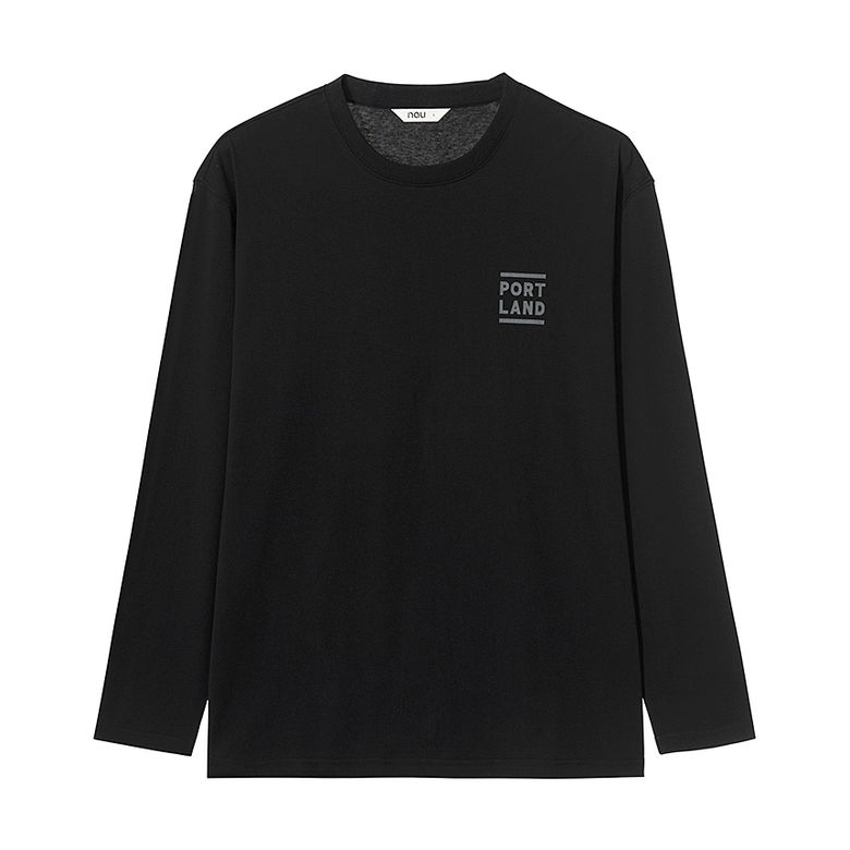 포틀랜드 롱슬리브 티셔츠 Black