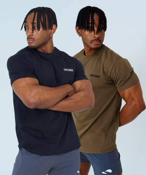 레터링 머슬핏 반팔 3color