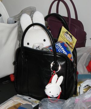 mini box bag (crinkle black)