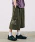 원턱 8부 썬스턴 버뮤다 카고팬츠 카키