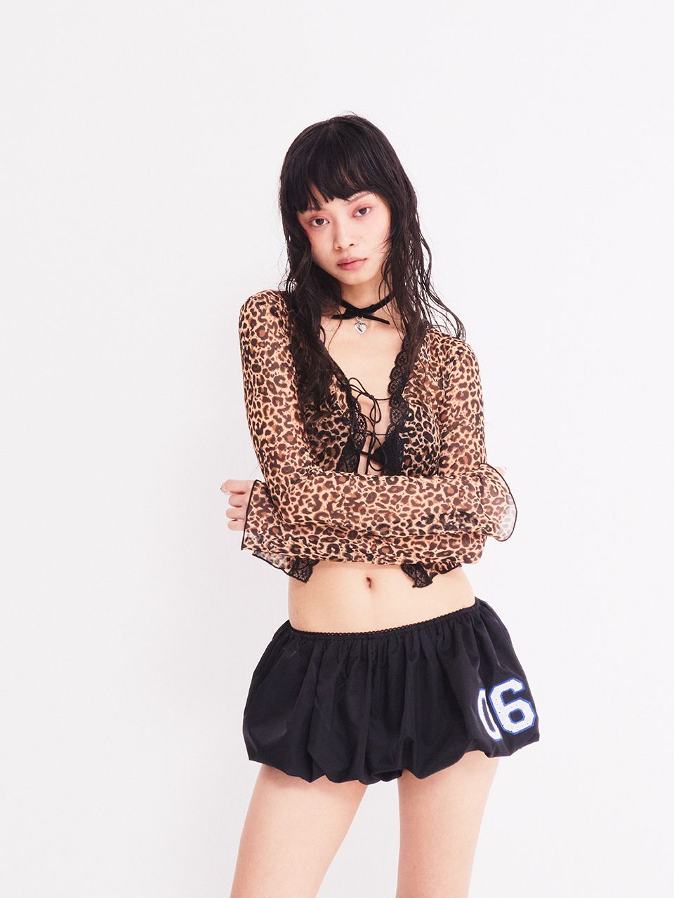 【韓国as if calie アズイフカリー】06 LOVELY BALLOON SHORTS 에즈이프 캘리(ASIF CALIE) 06 LOVELY BALLOON SHORTS BLACK