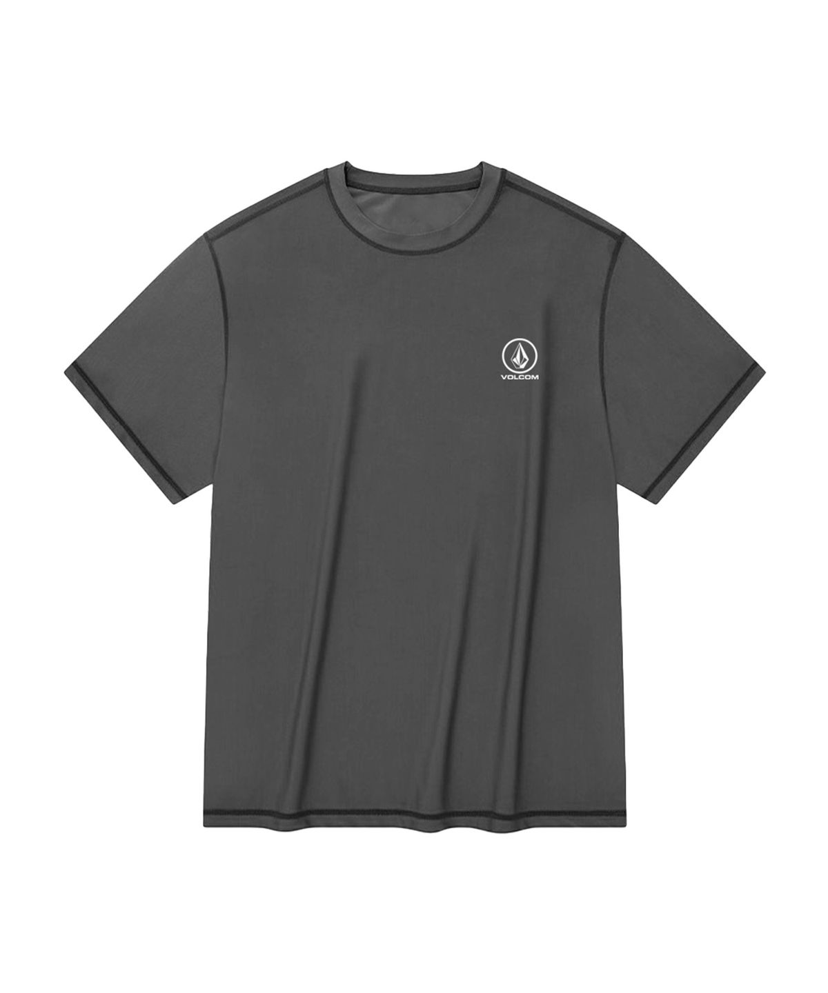 볼컴(VOLCOM) 베이직 래시가드 티셔츠 (차콜)