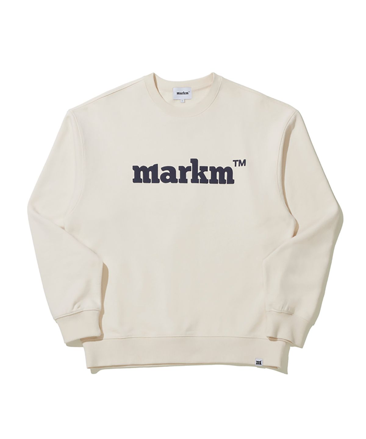 마크엠(MARKM) 마크엠 베이직 로고 크루넥 스웻셔츠 (MJIBH8701)