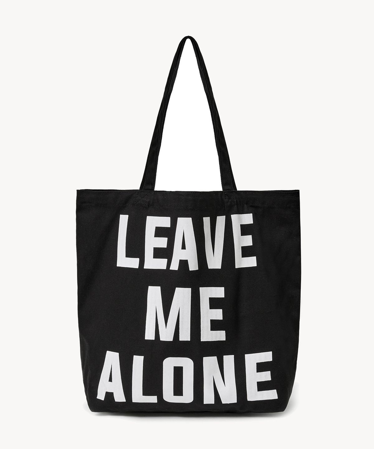 레이디 볼륨(LADY VOLUME) 리브 미 얼론 코튼 백 (BLACK)