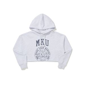 여성 크롭 로고 후디 (MHIBH8654)