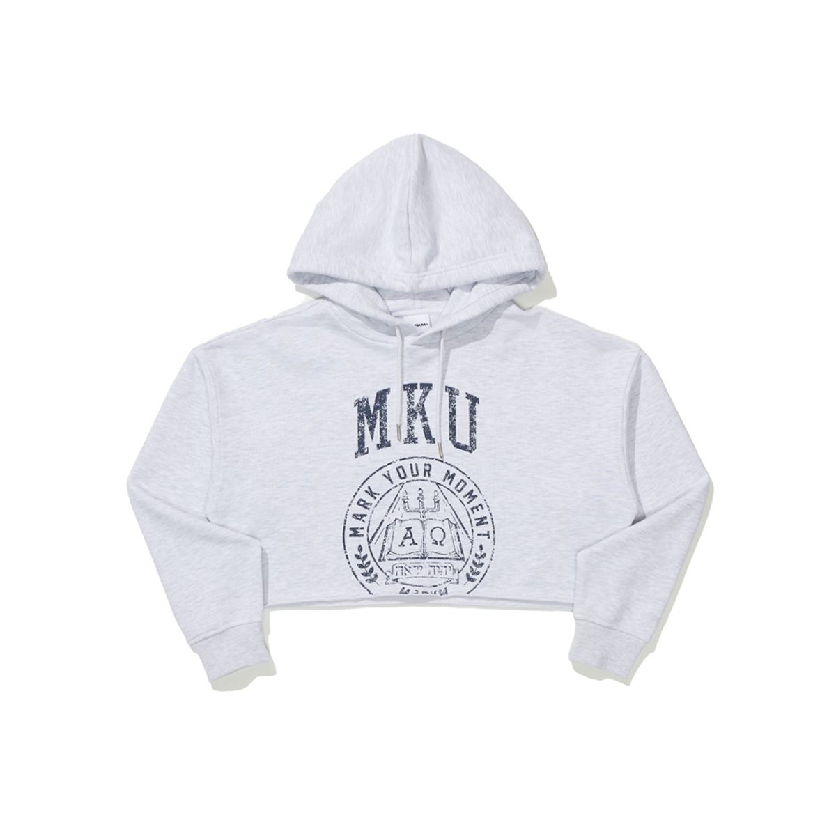 마크엠(MARKM) 여성 크롭 로고 후디 (MHIBH8654)
