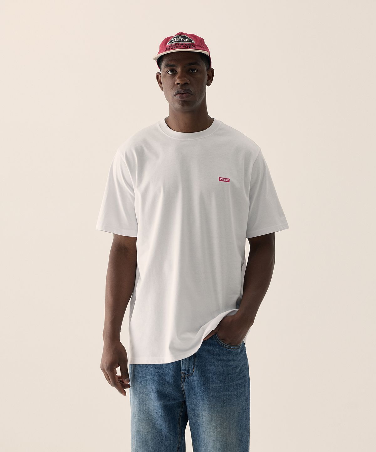 크루멤버스온리(CREW MEMBERS ONLY) PALM TREE CREW TS WHITE