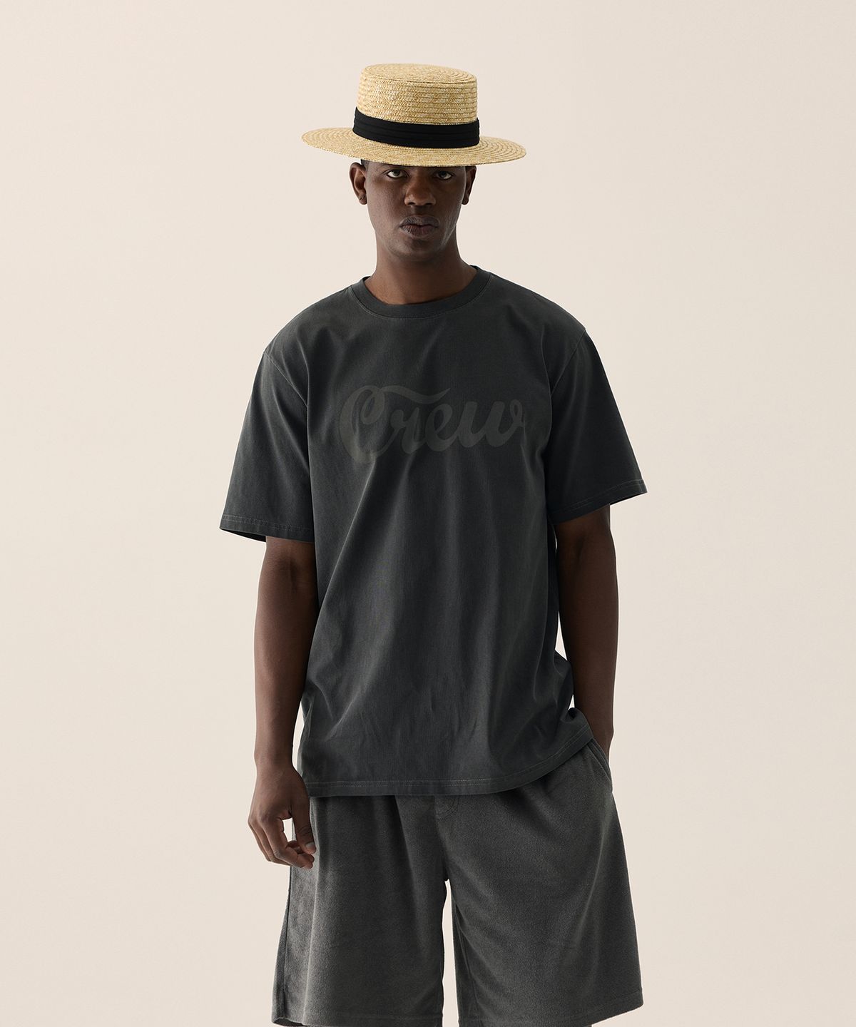 크루멤버스온리(CREW MEMBERS ONLY) CREW PIGMENT TS CHARCOAL