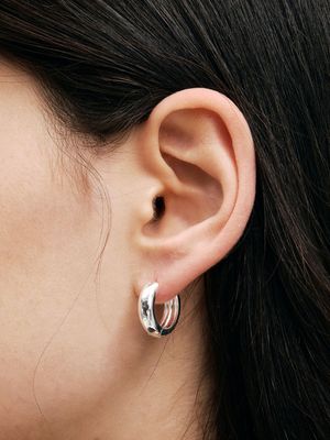 glossy basic one-touch earring