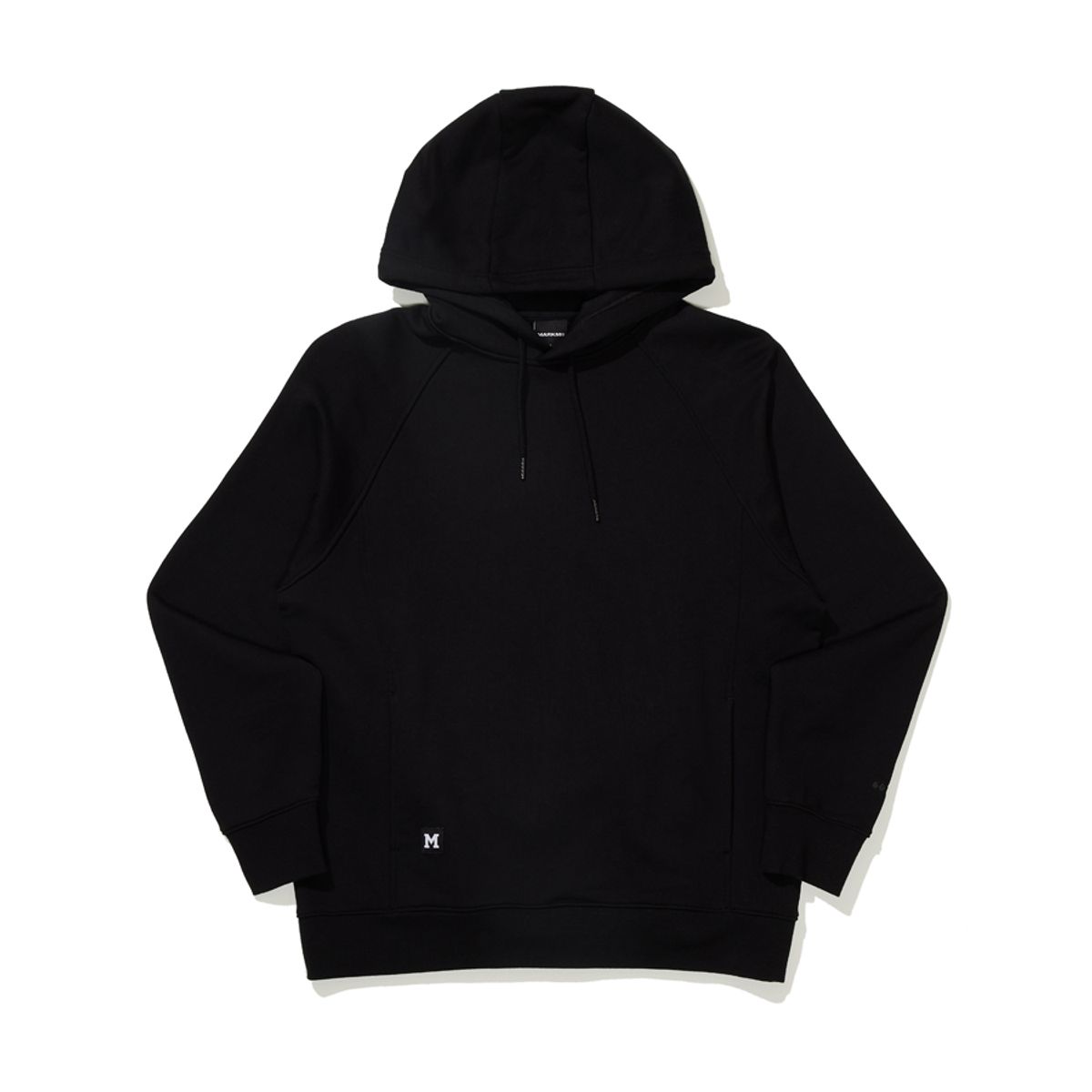 마크엠(MARKM) 펠트 그래픽 후드 블랙 (MHIBH8608)