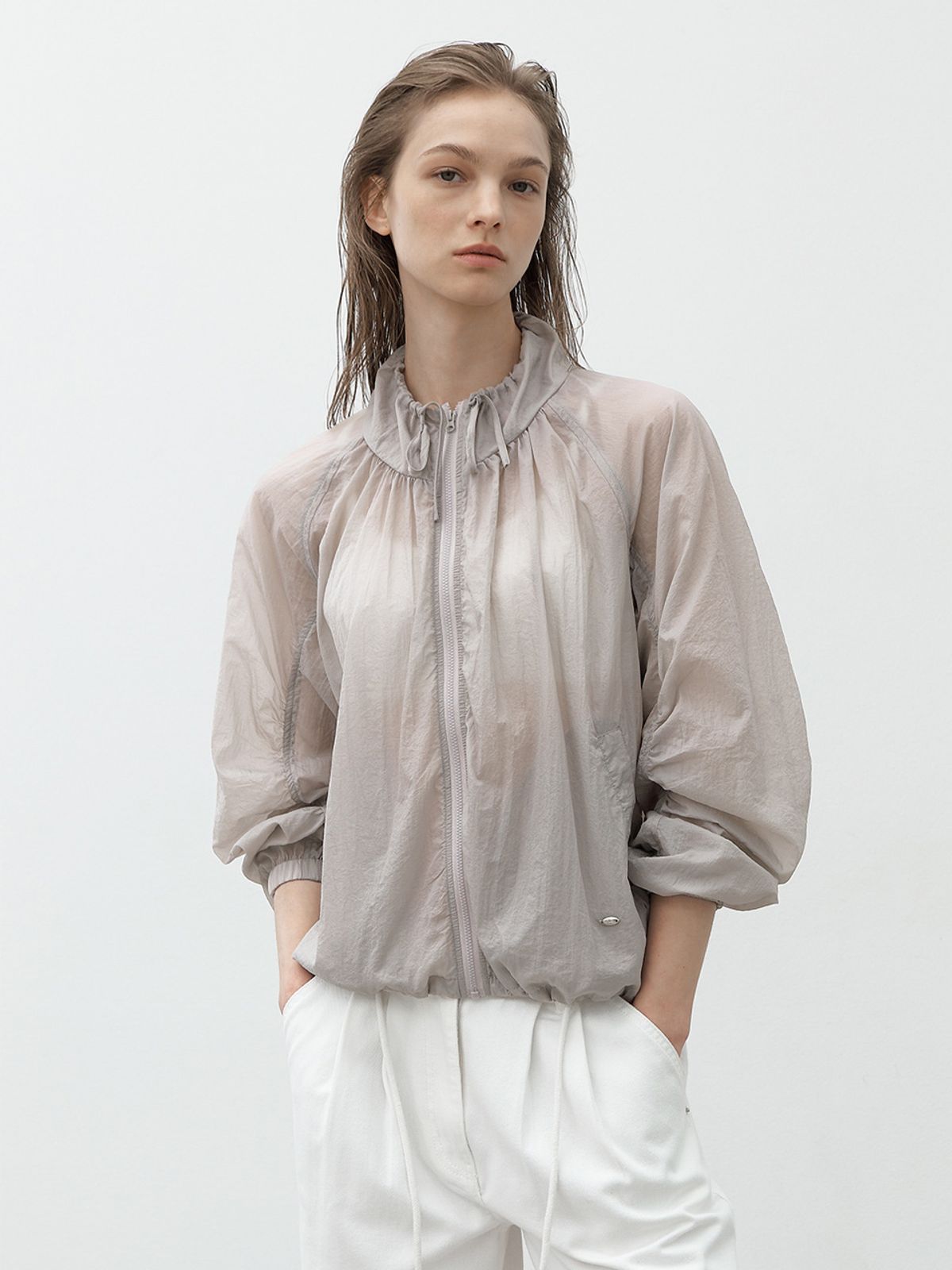 아틀리에 나인(ATELIER NAIN) ANN RAGLAN SHIRRING JUMPER(JP-574)