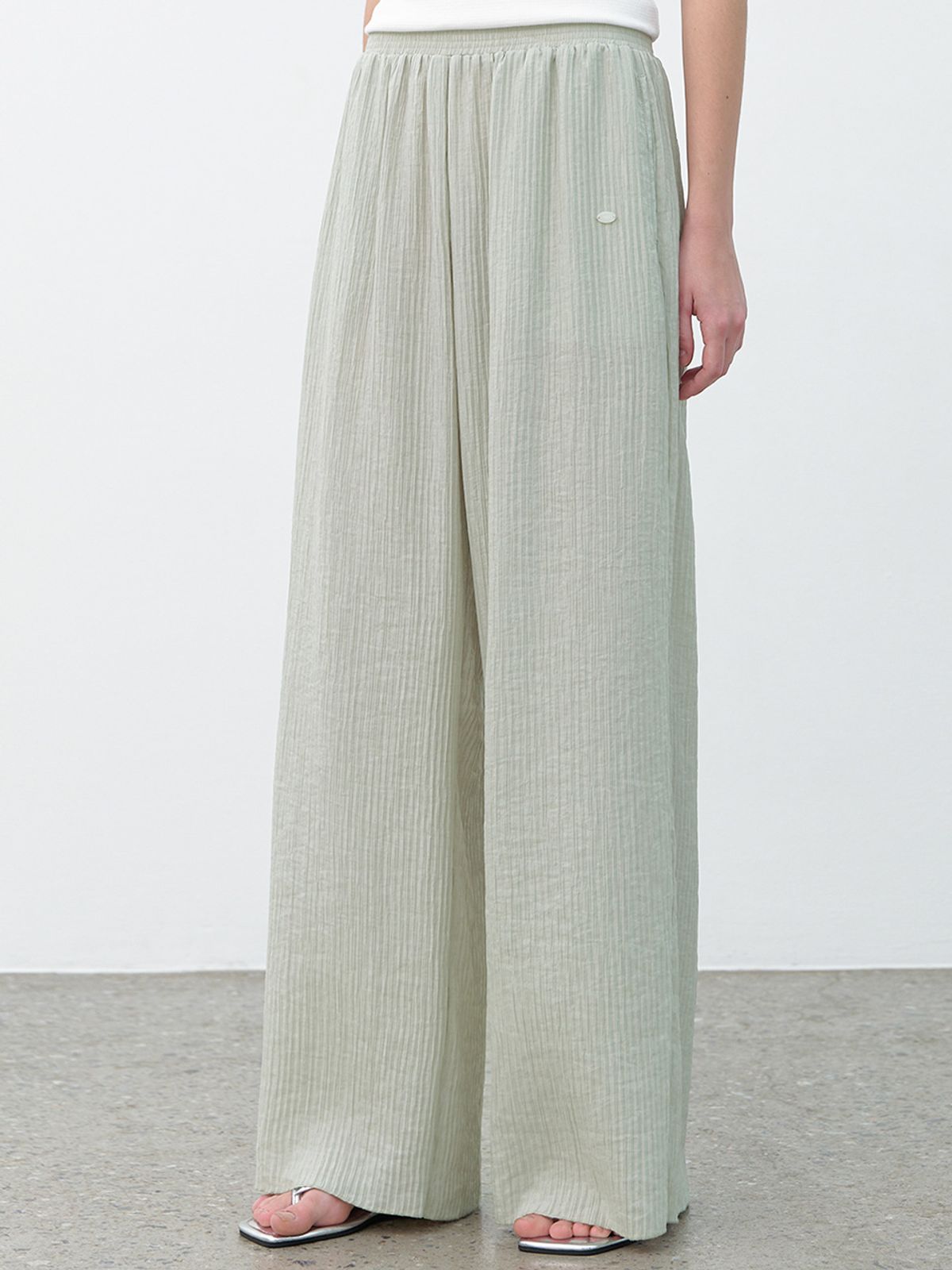 아틀리에 나인(ATELIER NAIN) LIT PLEATS BANDING PANTS(PT-5636)