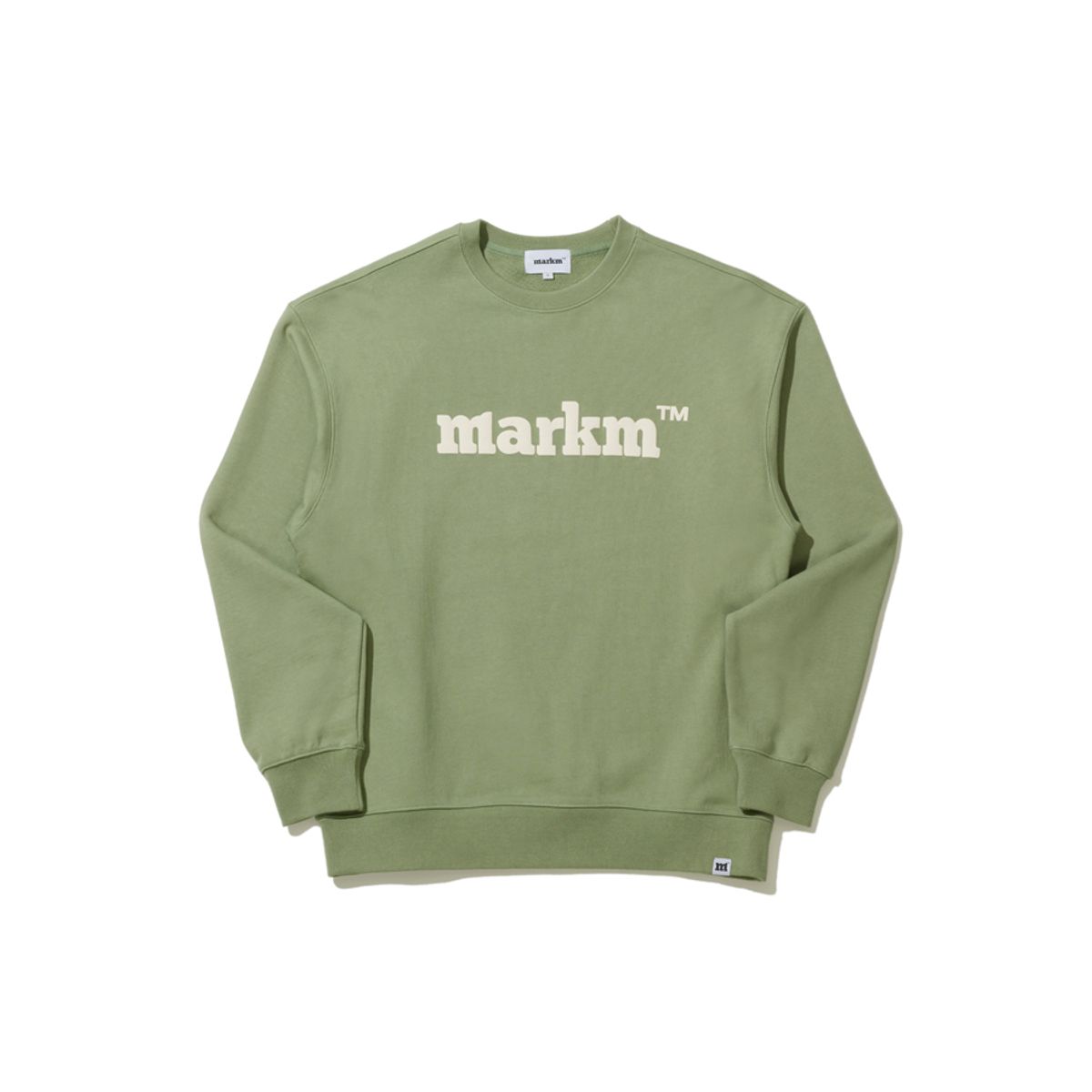 마크엠(MARKM) 마크엠 베이직 로고 크루넥 스웻 민트 (MHIBI8785)