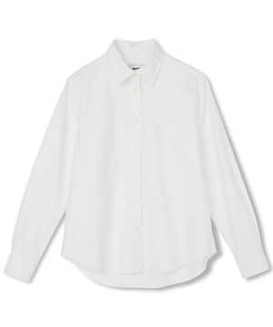 여성 베이직 솔리드 셔츠 화이트 (MJBAH5051)