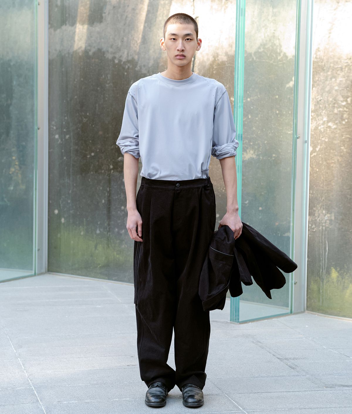폼리쉬(FORMLICH) CONTRAST STITCH LS / GREY