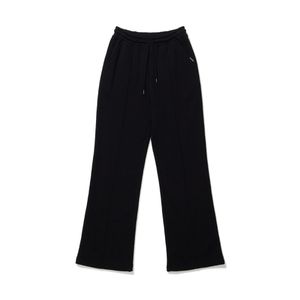 여성 와이드 부츠컷 스웻팬츠 블랙 (MHFBH4653)