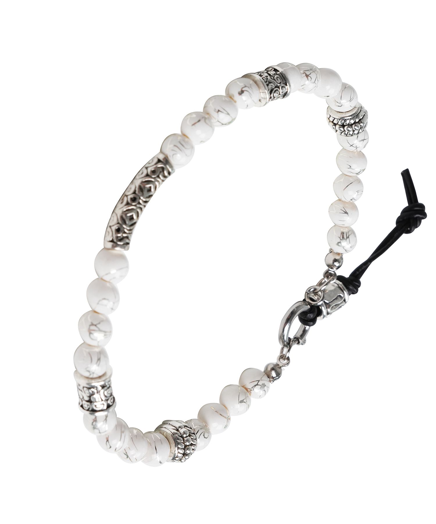 【DOFFJASON 】 韓国人気♪2-WAY ETHNIC BEADS ブレスレット MUSINSA公式 | DOFFJASON Ethnic Jamstone Bracelet WHITE