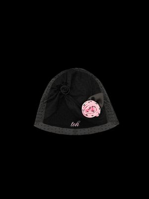 Ditto rosé veil beanie