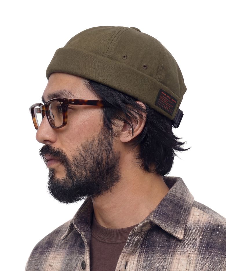 사계절 코튼 베이직 사이즈 조절 브림리스 와치캡 남녀공용 비니모자 MOLD CAP / TWILL COTTON / COMBAT / KHAKI