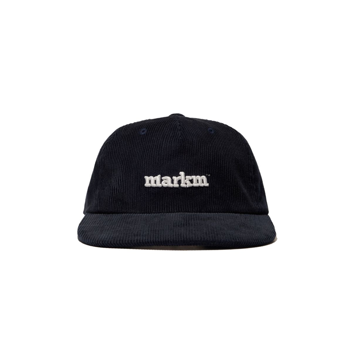 마크엠(MARKM) 마크엠 베이직 로고 코듀로이 캡 네이비 (MHANI0313)