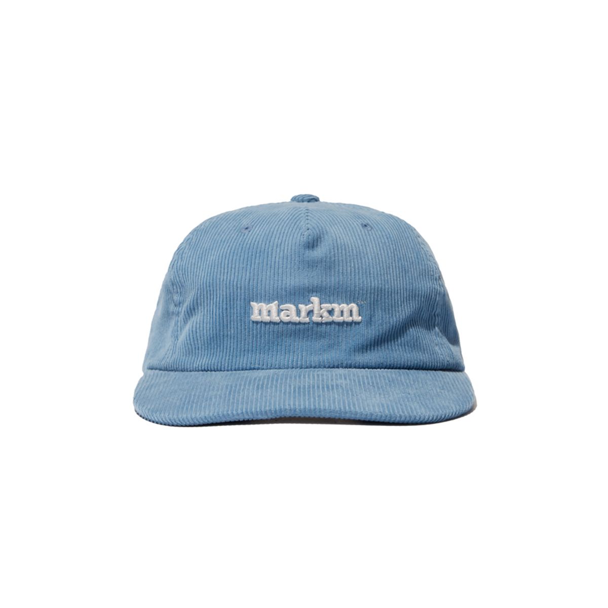 마크엠(MARKM) 마크엠 베이직 로고 코듀로이 캡 라이트 블루 (MHANI0310)
