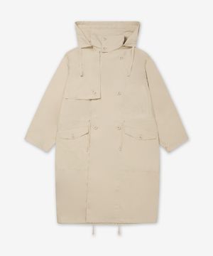라이트 후드 트렌치 코트 - 스톤 베이지 / CO1096LF1371BG205
