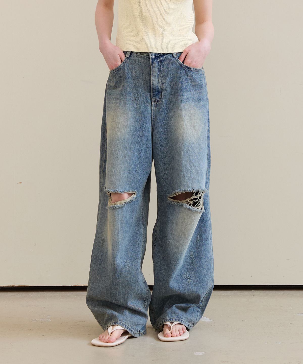 판도라핏(PANDORAFIT) Rescue Light Blue Heart Pants