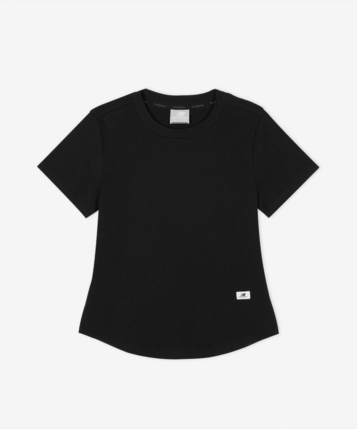 뉴발란스(NEW BALANCE) NBNEG3W432 / WOMEN 에센셜 핏티드 반팔티 (BLACK)
