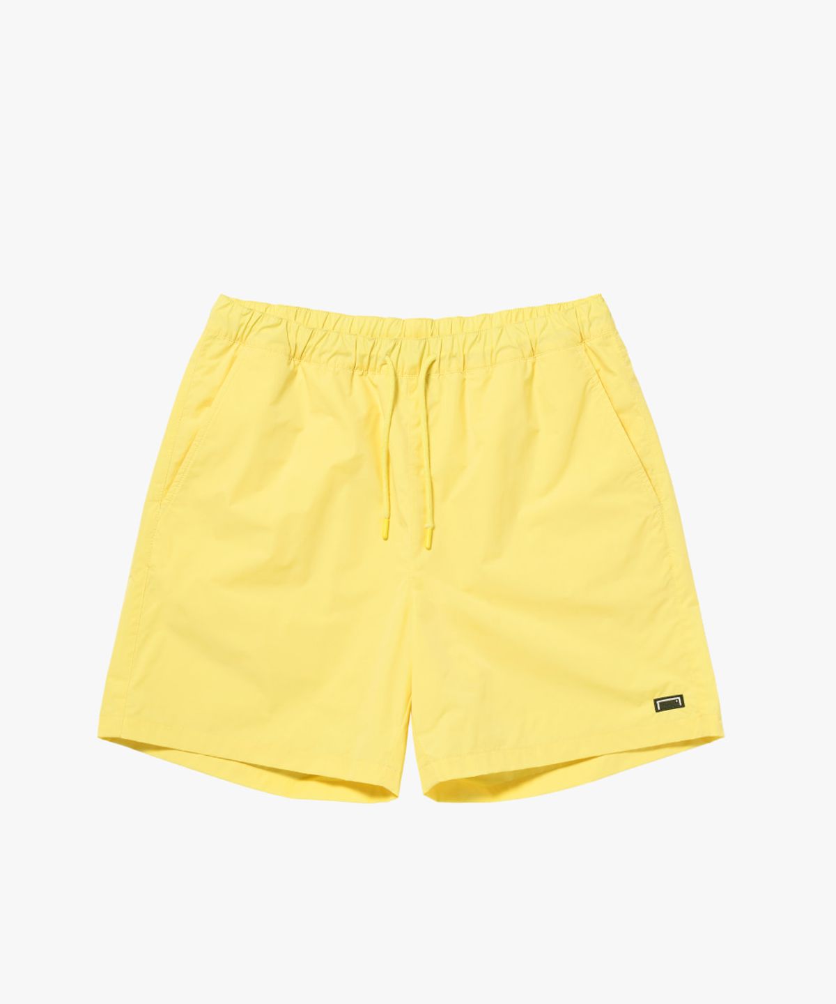 골스튜디오(GOALSTUDIO) ESSENTIAL BOX LOGO MESH LINED SHORTS-LIGHT YELLOW