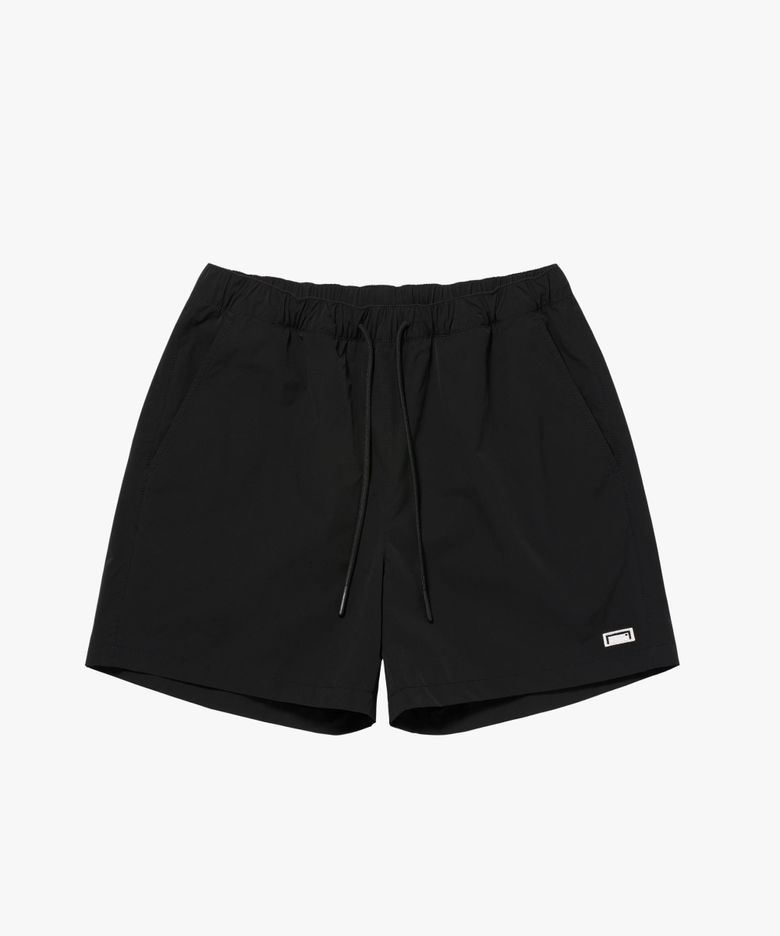 ESSENTIAL BOX LOGO MESH LINED SHORTS-BLACK