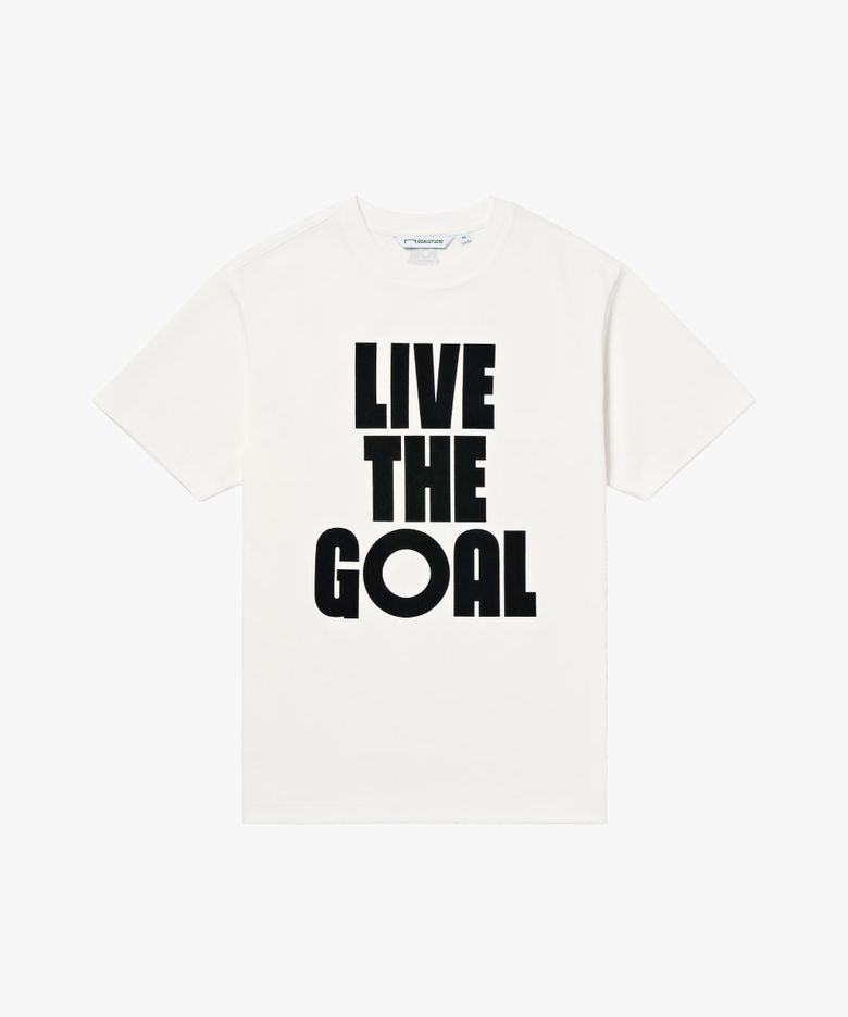 AIRMESH LIVE THE GOAL TEE-OFF WHITE