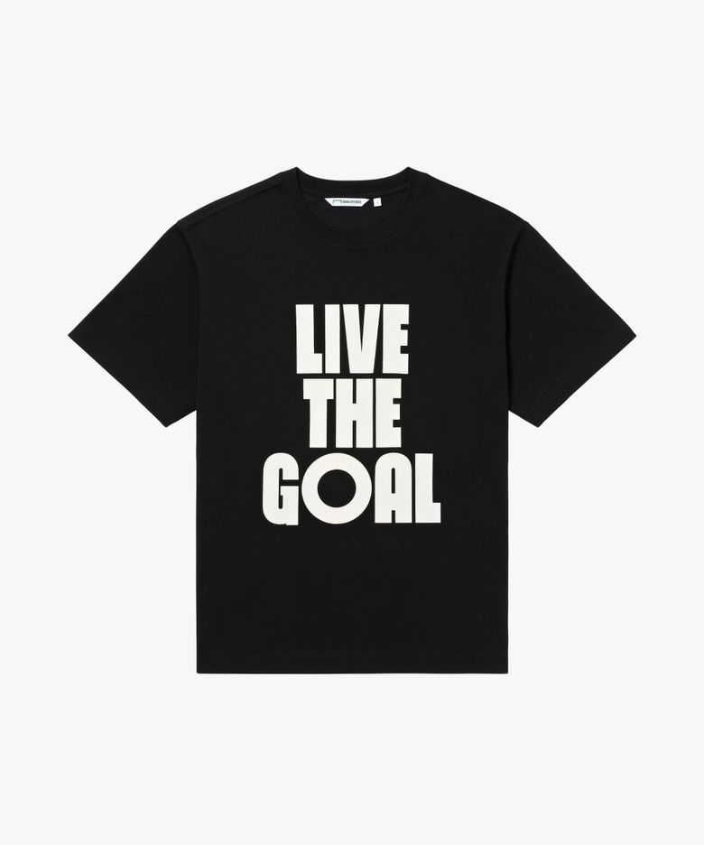 AIRMESH LIVE THE GOAL TEE-BLACK