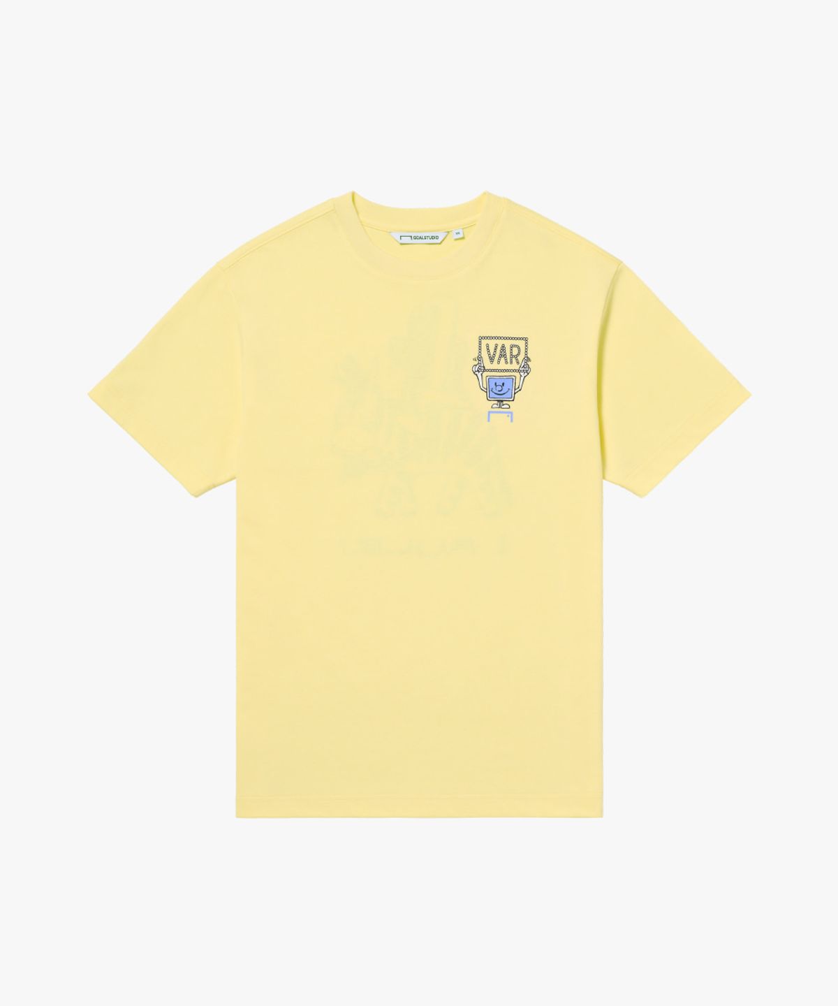 골스튜디오(GOALSTUDIO) VAR AIRMESH I RULE TEE-LIGHT YELLOW